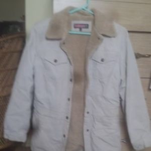 Light Colour Sherpa Denim Coat